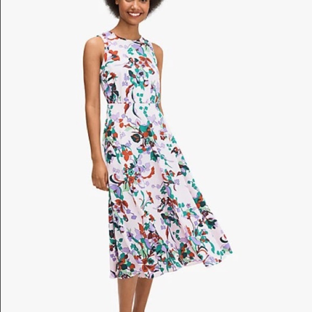kate spade fleur nouveau midi dress